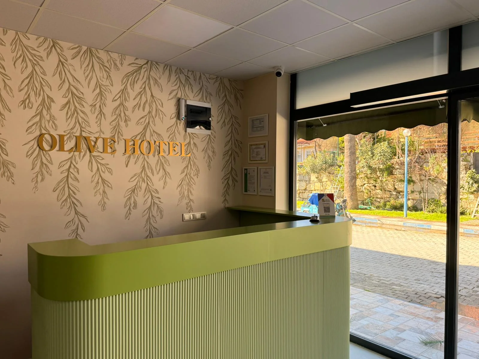 Sığacık Olive Hotel resepsiyonu